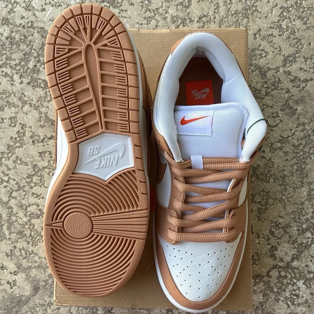 Brand New / DS Nike SB Dunk Low Pro ISO light cognac. Men's Size 9.5. OG ALL